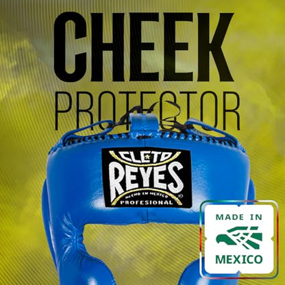 CLETO REYES Boxing Headgear with Cheek Protection for Men and Women, Protective Head Guard Face Saver, Sparring Fighting - color: YELLOW, size: Medium