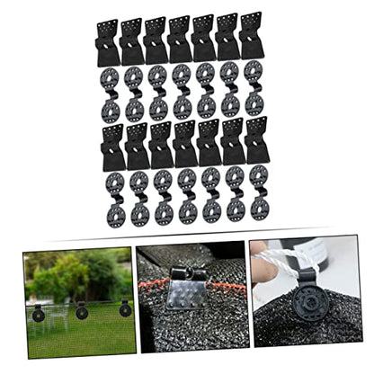 KESYOO 30Pcs Non Slip Mesh Buckle Clips for Shade Cloth and Greenhouse Fixing Durable Sunshade Clamp for Secure Attachment of Nets and Canopies