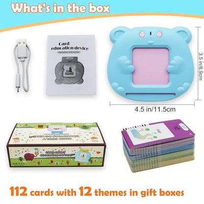 MAYAPHILOS 224 Sight Words Hindi and English Talking Flash Cards, Learn Indi for Kids, Indi Language Learning, Montessori Educational Toys for Toddlers 3 4 5 6 Years Old - size: 224 Words Hindi and English