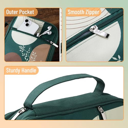 Mr. Pen- Bible Cover Case | Carrying Book Case with Durable Handle and Zippered Pocket, Bible Protective Church Bag for Men & Women, Christian Gifts - color: Dark Green