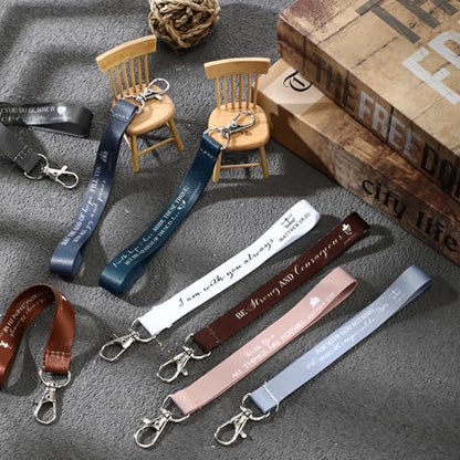 Roowest 120 Pcs Christian Bible Verse Keychains Bulk Inspirational Scriptures Religious Gift for Men Women Church Events - color: Dark Color