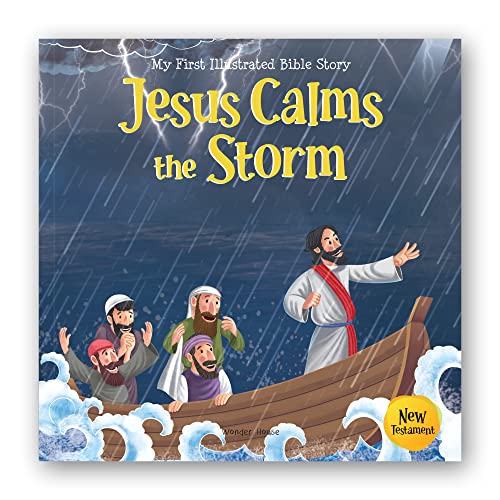 My First Illustrated Bible Story: Jesus Calms the Storm - English / Popular Stories from Bible / Easy to Understand Children Books with Pictures / (My First Bible Stories)