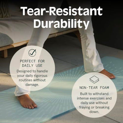 Retrospec Solana Yoga Mat Thick 1/2in Non-Slip Workout Mat with Nylon Strap - 72x24in Exercise Mat for Pilates, Stretching & Fitness - BPA Free, Easy Clean - color: Sage