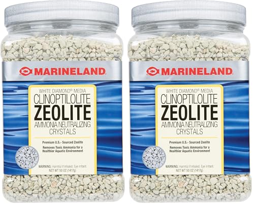 Marineland White Diamond 50 Ounces, Removes Toxic Ammonia, Aquarium Filter Media (Pack of 2) - size: 50-Ounce (Pack of 2)