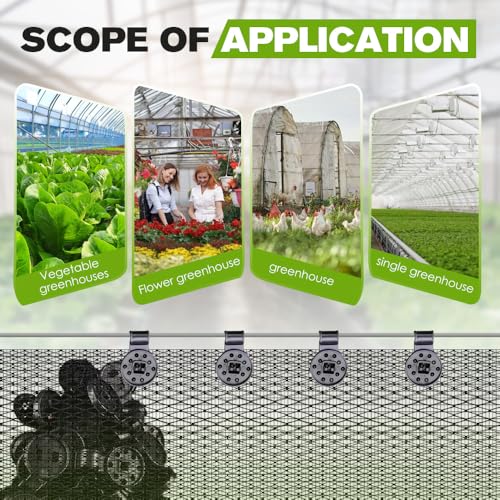 2026 New Shade Cloth Clips, Heavy Duty Lock Grip Tarp Clamps Clips for Sunshade Netting, Shade Cloth Gripper Clips, Sun Shade Locking Clips for Mesh Bird-Proof Garden Agricultural Nets (20, Black)