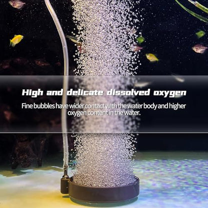 Aquarium Nano Air Stones Set, Aquarium Aerator Stone, 30-70 Gal | Oxygen Diffusion, Ultra Tiny Bubbles, High Dissolved Oxygen, Durable Porous Air Stone, Quiet Aeration