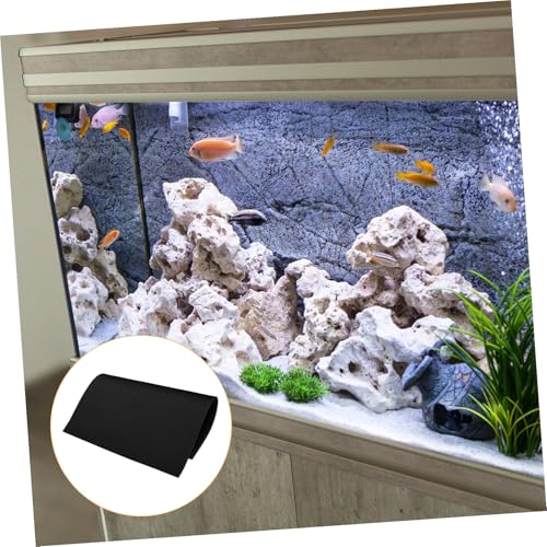 ibasenice Fish Tank Mat 15.74X11.81X0.23In Aquarium Leveling Pad Black Foam Cushion for Shock Absorption Water Resistance Heat Insulation Under Tank