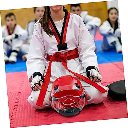 Angoily Taekwondo Mask, Clear Kickboxing Sparring Headgear, Breathable Martial Arts Face Protection - color: 1pc