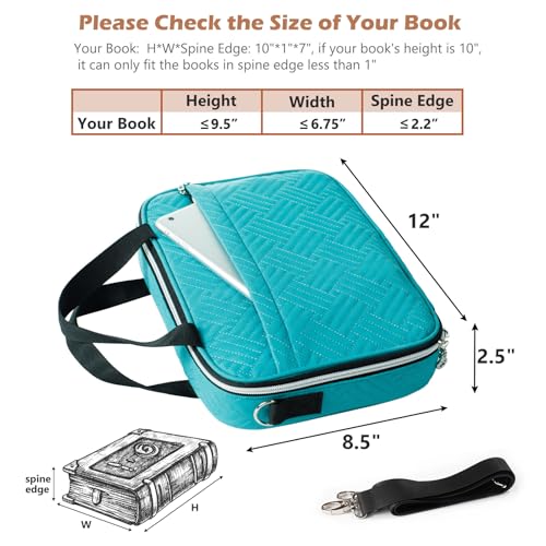 Aplufine Large Bible Case for Women-Bible Covers-Bible Carrying Case-Book Bags and Totes for Women with Detachable Shoulder Strap, Bible Gift