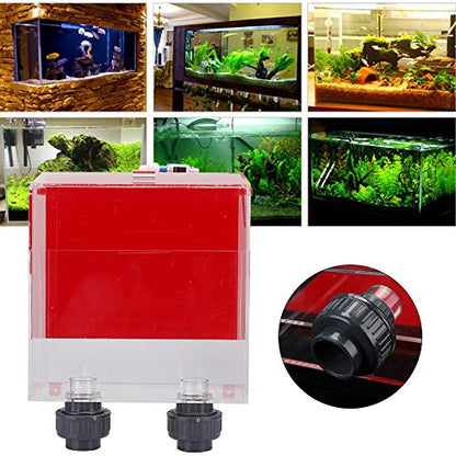 【???????????????????? ???????????????????????? ???????????????????????? ????????????????????】 5000L/H Acrylic Aquarium Overflow Box Air Pipe Overflow Box, Auto-Top-Off