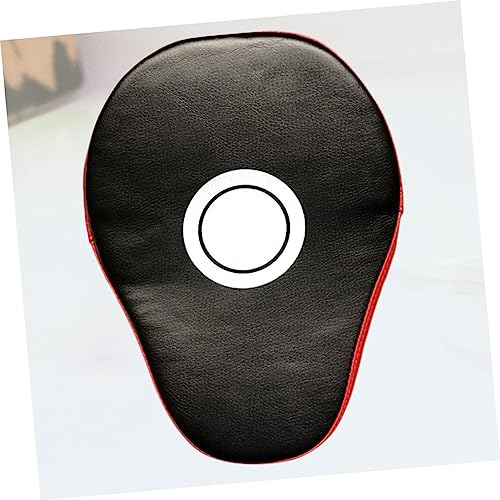 BESPORTBLE Creative Boxing Mitts PU Punch Pads for Martial Arts Training Curved Design Breathable Sweat for Kickboxing Thai Karate Black Red