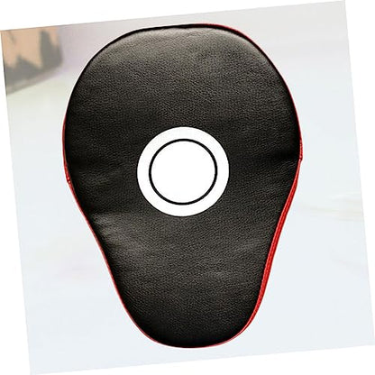 BESPORTBLE Creative Boxing Mitts PU Punch Pads for Martial Arts Training Curved Design Breathable Sweat for Kickboxing Thai Karate Black Red