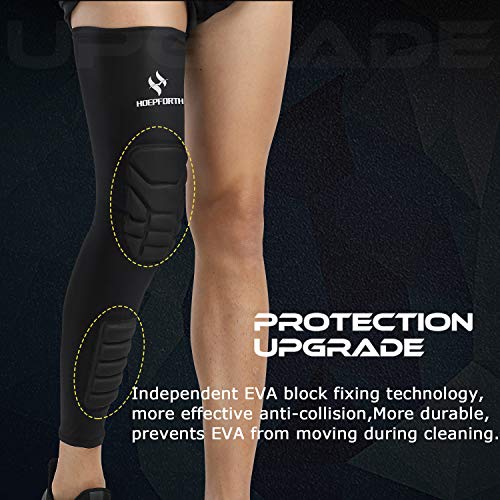 Knee Calf Padded 2 Pack Compression Leg Sleeve Shin Protective Support - size: X-Large