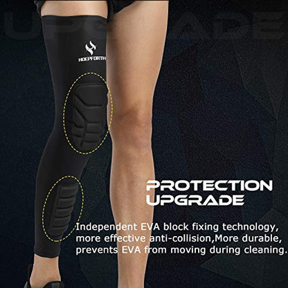 Knee Calf Padded 2 Pack Compression Leg Sleeve Shin Protective Support - size: Small