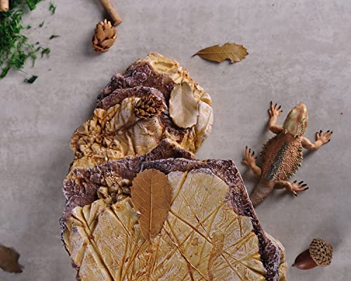 IBWell Turtle Basking Climbing Platform Aquarium Fish Tank Ornament Reptile Climbing Ramp Decorations for Salamanders Amphibians Newts, Terrace Tortoise Resting - SandyBrown - style: Sandy brown