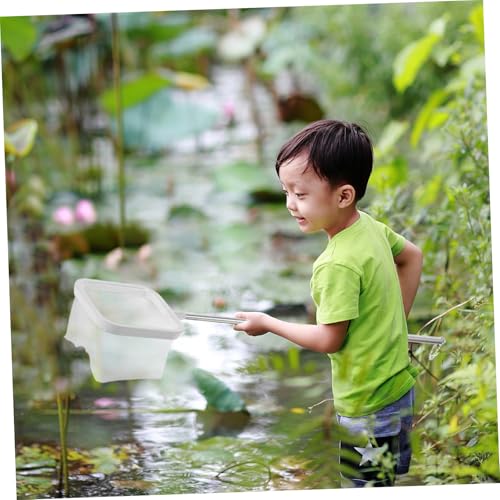Extendable Handle Fish Net Fine Mesh for Small Fish and Shrimp Stainless Steel Net for Freshwater and Aquariums for Easy Catching and Secure Storage