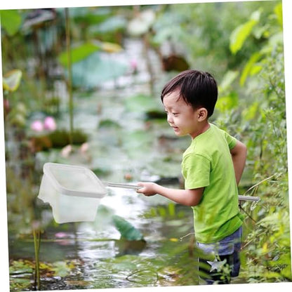 Extendable Handle Fish Net Fine Mesh for Small Fish and Shrimp Stainless Steel Net for Freshwater and Aquariums for Easy Catching and Secure Storage