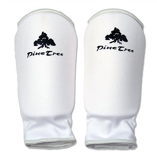 Cloth Forearm Guard Taekwondo, Martial Arts, MMA Forearm Protective Gear Protector for Sparring (Black/White; Child Small to Adult XL) - size: Large, style: White