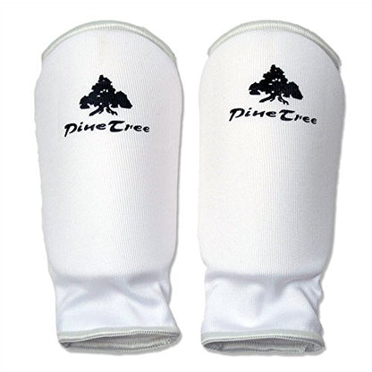 Cloth Forearm Guard Taekwondo, Martial Arts, MMA Forearm Protective Gear Protector for Sparring (Black/White; Child Small to Adult XL) - size: Large, style: White