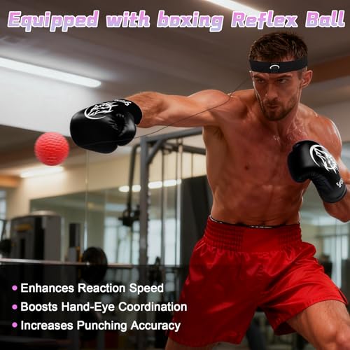 Freestanding Punching Bag for Adults,70" Heavy Duty Boxing Bag with Stand, Kickboxing and MMA Muay Thai Training Equipment for Men and Women Beginners - color: Black Red Alphabet Pattern