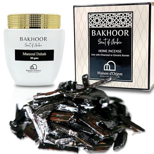Muattar Patchouli Fume 50g Incense (Satin Oud Finish) | Use with Incense Charcoal or Electric Bukhoor Burner (Carbon para Quemar Incienso) | Meditation Decor & Stress Relief Arabian Home Fragrance