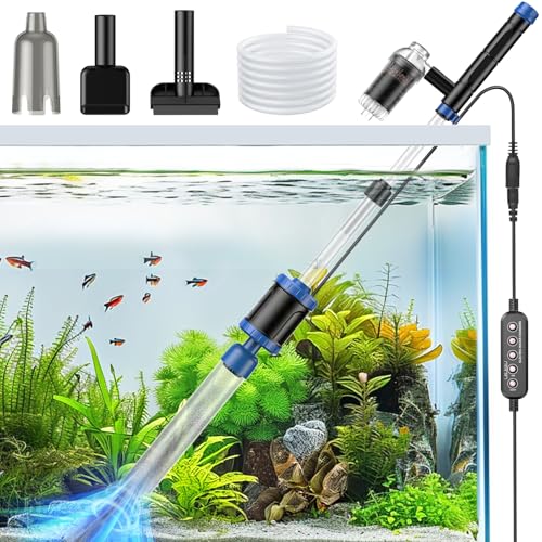 36W Electric Aquarium Vacuum GravShower and Water Circulation, Timed Off