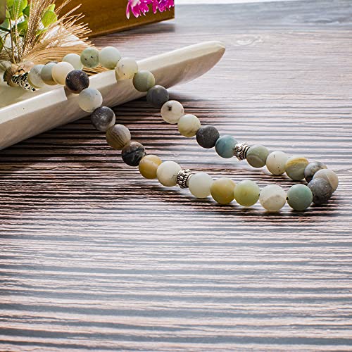 Tasbih Prayer Beads Allah & Muhammad Islamic Prayer Rosary Muslim Islam Misbaha Tasbeeh Sibha 99 Prayer Beads Necklace 33 Prayer Beads Bracelet - color: 10MM Amazonite 33 Beads