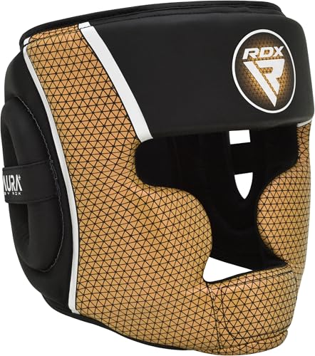 RDX Boxing Headgear, MMA Training, Adjustable Padded Full Coverage, Muay Thai, Kickboxing, Sparring, Martial Arts, Karate, Taekwondo Combat Sports Helmet, Men Women Home Gym - size: Large