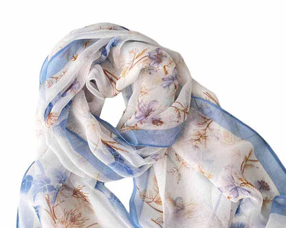Xyueanlo Scarfs for Women Lightweight Scarves Fashion Print Floral Pattern Scarf Shawls - color: R-24
