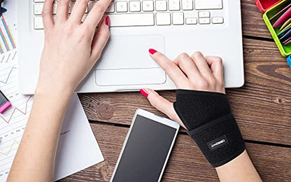 CERBONNY Carpal Tunnel Wrist Brace,2Pack Wrist Support Brace Adjustable Wrist Strap Reversible Wrist Brace for Sports Protecting/Carpal Tunnel/Arthritis-Right&Left - style: 2-Left and Right Hand