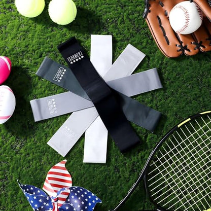 Deekin 20 Pcs Resistance Bands for Women Men 10-115 Lbs 5 Different Resistance Levels Loop Exercise Bands for Leg Working Gym - color: Black