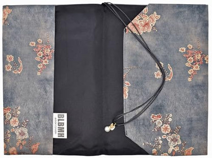 BLBMH 5x8 Book Cover | Handmade Non-Stretch Fabric Sleeve with Bookmark | for Paperback Bible Journal | Privacy Reading Gift for Women - Flower 4 - color: Flower 4