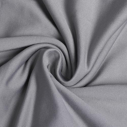 Prlemend 여성용 무슬림 히잡 두바이 실크 스카프 레이스 헤드 랩 스카프 단색 숄 | Milk Silk Fabric, Lace Edge - color: 회색., size: X-Large