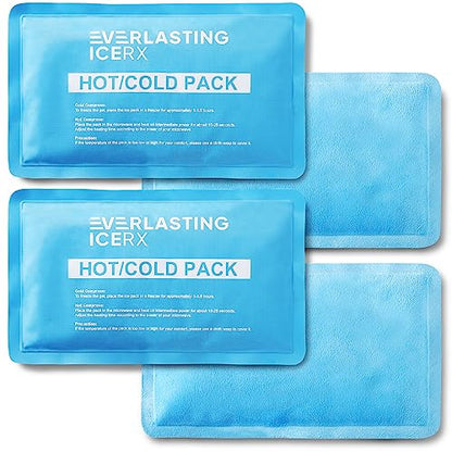 Large Soft Reusable Gel Ice Packs for Injuries, Hot and Cold, 4 Pack - style: 4 Pack