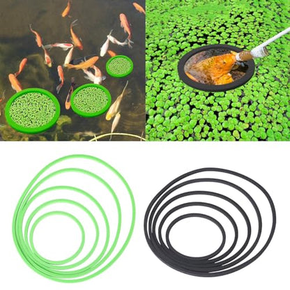 80-200mm Floating Plant Rings Floating Plant Holder Fishtank Habitat Decoration Aquariums Food Feeding Circles 5PCS