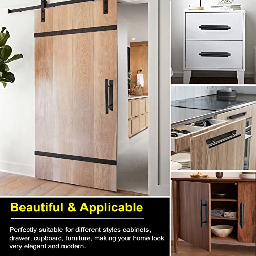 Self Adhesive Cabinet Handles Pulls - 2 Pack Aluminium Alloy Drawer Push Pull Handles Helper with Adhesive | No Drilling | Stick On Handle for Kitchen Cabinet Drawer Window Sliding Closet (5.83") - color: New Black, size: Small (5.83")