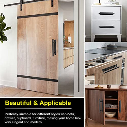 Self Adhesive Cabinet Handles Pulls - 2 Pack Aluminium Alloy Drawer Push Pull Handles Helper with Adhesive | No Drilling | Stick On Handle for Kitchen Cabinet Drawer Window Sliding Closet (5.83") - color: New Black, size: Small (5.83")