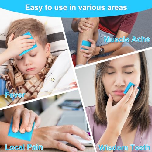 Reusable Ice Packs for Injuries, 10 Pack Round Ice Packs for Face, Gel Ice Pads Small Hot Cold Compress Ice Bag for Eyes After Surgery, Face, Wisdom Teeth, Breast Surgery 3.15x 3.55 Inch - size: 3.15x 3.55 Inch