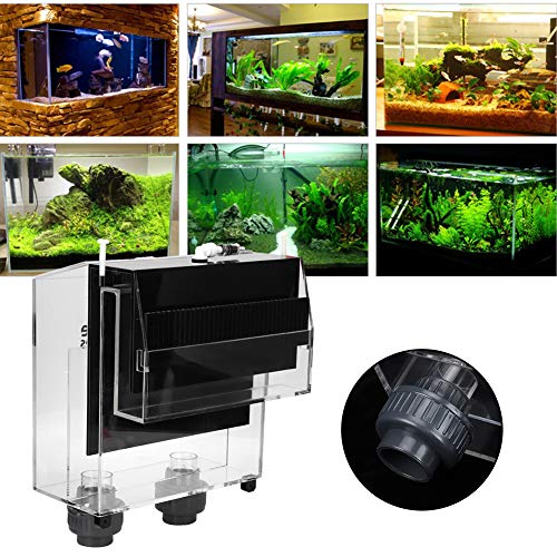 Quality Acrylic Self Start Siphon Hang On Overflow Box Super Quiet for Fish Tank Aquarium