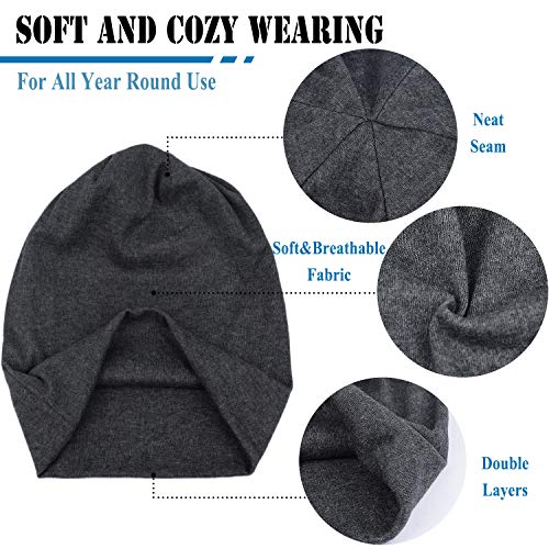 Cotton Slouchy Beanie Hip-Hop Soft Lightweight Running Beanie Adult Skull Hats Cap for Men Women - color: Closetop-b