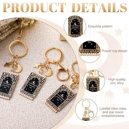 Islamic Enamel Keychains - color: Black