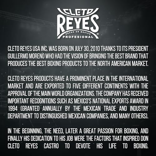 CLETO REYES Training Gloves with Leather Strap & Attached Thumb and Hook & Loop Closure, 16oz, White