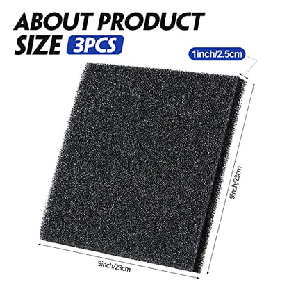 Tondiamo 3 Pieces Aquarium Sponge Filter Pad Media Cut to Fit Foam for Fish Tank Filters Replacement Fish Tank Cleaner Open Cell Foam Sponges for Dishes