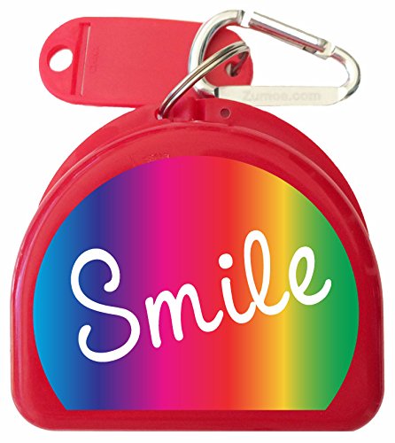 Mouth Guard, Retainer, Mouthguard Case - Smile - color: Red
