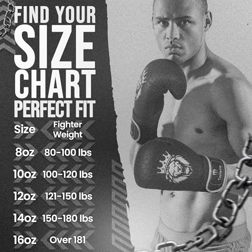 Twisto Boxing Gloves Black Rox - Pro Training & Sparring, Maya Hide Leather, Muay Thai, MMA, Kickboxing, Men, Women, Adults, Heavy Punching Bag, Focus Mitts, Pads,10oz 12oz 14oz 16oz - color: White, size: 10 oz