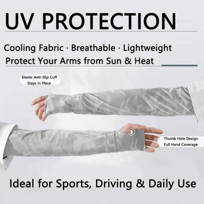 UV-Sun-Protection-Arm-Sleeves for Men Women Youth Cooling Arm Cover with Thumb Hole for Summer Outdoor Sports