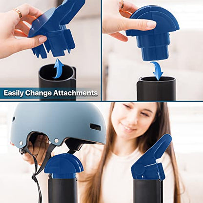 KeepDry Forced Heat Boot Dryer - Heavy Duty Shoe Dryer with Heat Switch & Timer - Quickly Dry Garments - Collapsible Drying Tubes | 250W Forced-Air Boot Dryer, 3-Hr Timer, Heat-Off Switch, 4 Adjustable Collapsible Tubes, Helmet Attachments