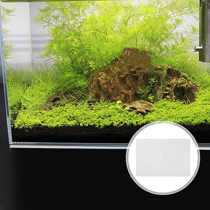 POPETPOP Reptile Aquarium Mat Thickened Non- Fish Tank Bottom Pad Cushioning Mat for Heat Absorption and Reduction for Home Aquariums - color: White