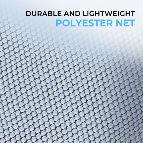Calamus Triangle Fishing Net with Non-Slip Elastomer Handle | Lightweight & Strong, Foldable Landing Net, Elastic Lanyard and Belt Clip, UV-resistant Mesh, Fishing Gear for Men - style: 31" Full (Fixed Pole)