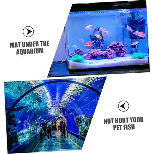 2pcs Nonslip Fish Tank Mat Thickened Aquarium Bottom Pad for Stability and Protection Thick for Fish Keepers and Aquarium Setup
